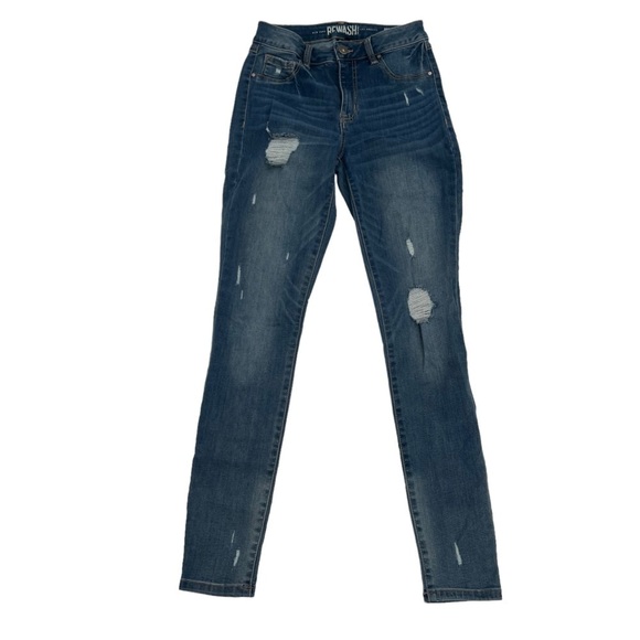 Rewash Mid Rise Distressed Skinny Jeans Size 3 (26) Women’s - Picture 1 of 6